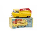 A Miltan/Milton Mini Auto Toys No.834 Commer Coca Cola Van, yellow body with plastic bottle load and