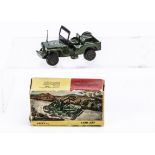 A Nicky Toys 405 Army Jeep, military green body, star decal to bonnet, aerial, 'U.S.Army' label to