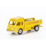 A CIJ Ref No.5/33 Renault R4155 7t 120CV 1952/53 Breakdown Truck, tinplate clockwork truck, yellow