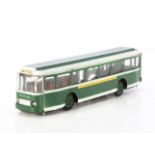 A CIJ Ref No.6/11 Saviem SC10 Paris Autobus, tinplate friction drive bus, dark green body, white