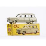 A CIJ Ref No.3/46 Peugeot 403 Break, beige body, plated spun hubs, white tyres, no glazing or