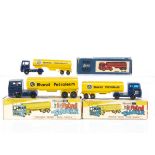 Maxwell & Milton Toys 'Bharat Petroleum' Petrol Tankers, No.597, No.603, No.814, all with dark