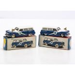 CIJ Europarc Ref No.3/53A Renault Manoir Ambulances, two examples, both white and blue body,