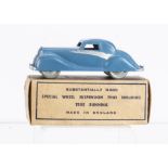 A Robin Hood TP Series Sports Coupe, blue body, silver flash and trim, in original box, VG-E, box G,