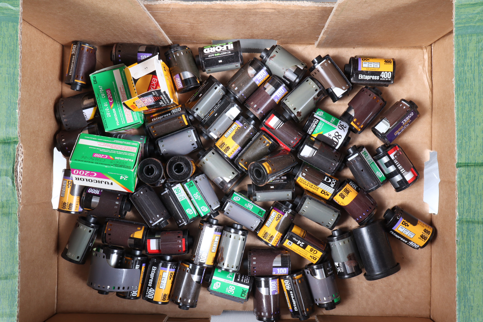Expired 35mm Films, including two boxed Fujicolor C200 24 exposure