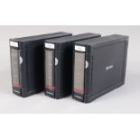 Seven Buffalo Link Station Hard Drives, model no LS-250GL, all drives cleared, all power up,