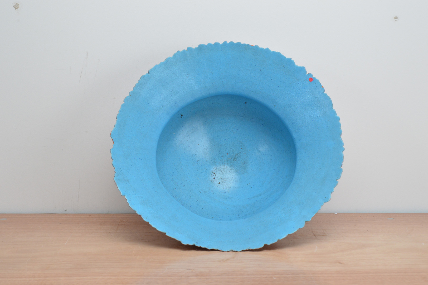 A large studio pottery centre-piece/bowl by Hilary LaForce, externally with a speckled glaze on an - Image 2 of 2