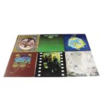 Yes LPs, twelve albums by Yes and Solo members comprising Fragile (Plum labels), The Yes Album (