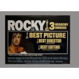 Rocky (1976) UK 'Oscars' Quad Poster, Rocky (1976) UK Quad poster - This being the Academy Awards