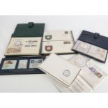 A small collection of medallic and coin First Day Covers, including a 1973 EEC silver example, an