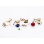 A collection of earrings, including a pair of drops, a pair of paste set studs and other items 12g