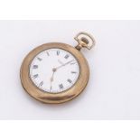 An Art Deco gold plated slimline gentleman's pocket from the American Waltham Watch Co, 47mm,