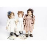 Three Sigikid vinyl artist dolls, Elsie Schmidt, 163/300, in original box with tag certificate, --