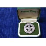 A silver Boy Scout Badge, with 'With Thanks' boxed IMPORTANT! REGARDING CONDITION REPORTS: Please