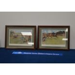 Four framed horse themed prints, the largest 40cm x 48cm (4) IMPORTANT! REGARDING CONDITION REPORTS: