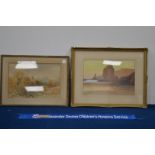 Four framed watercolours of landscapes, the largest, 51cm x 61cm (4) IMPORTANT! REGARDING