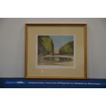 Tatton Winter (British, 1855-1928), Parc de Blossax', original etching, signed bottom right, 46cm