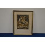 T. J. Greenwood (British, 20th century), a limited edition print of a tiger, no. 58/100, 48cm x 38cm