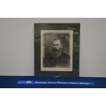 A print portrait of Dr. W. G. Grace, in a mount, 59cm x 49cm IMPORTANT! REGARDING CONDITION REPORTS: