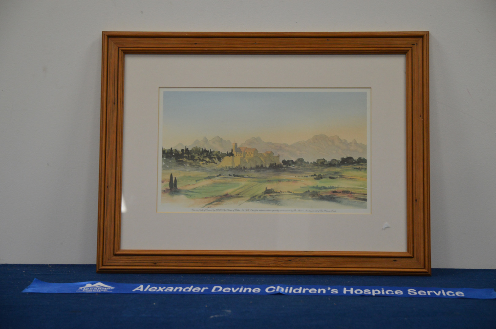 HRH Prince Charles, a limited edition print of a view in the South of France, commisioned for the