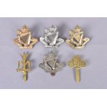 Irish and Welsh Yeomanry, six badges, comprising an 02/06 North of Ireland Imperial Yeomanry brass