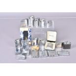 A collection of Ronson Pocket and Table lighters, including Whirlwind, Adonis, Standard, Cadet and