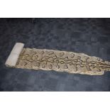 A large Python flat skin, (Pythonidae), laid on backing material, with Made in Switzerland stamp,