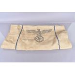 A WWII German Sack, with Eagle and Swastika to one side, dated 1938, and marked H. Vpfl. To the