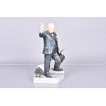 Ashmor Worcester porcelain figure of Winston Churchill, the Limited Edition figure 87/375, depicting
