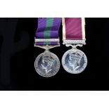 Royal Engineers General Service medal 1916-62 and Long Service and Good Conduct medals, awarded to