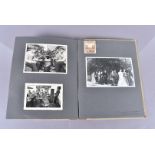 A War period German photograph album, containing images of German Officer's Personnel, in their down