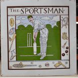 The Sportsman, single sided enamel pub sign, 109cm x 109cm