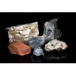 An assortment of World Minerals, to include Barytes, Magnetite, various Quartz, Calcite, Galena,