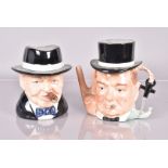 Two Winston Churchill teapots, comprising a Bairstow Manor Limited Edition 'The Yalta Tea Party' (