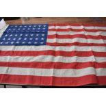 A US Star and Stripes flag, stamped 1943 US Boston, 148cm x 85cm