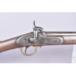 A Victorian South African J.S.F Botha percussion cap rifle, marked to the lock plate, 60cm barrel,