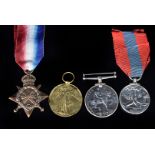 A WWI Royal Engineers trio, awarded to Sergeant Ernest J Warner (57425), Warner was also a Sapper