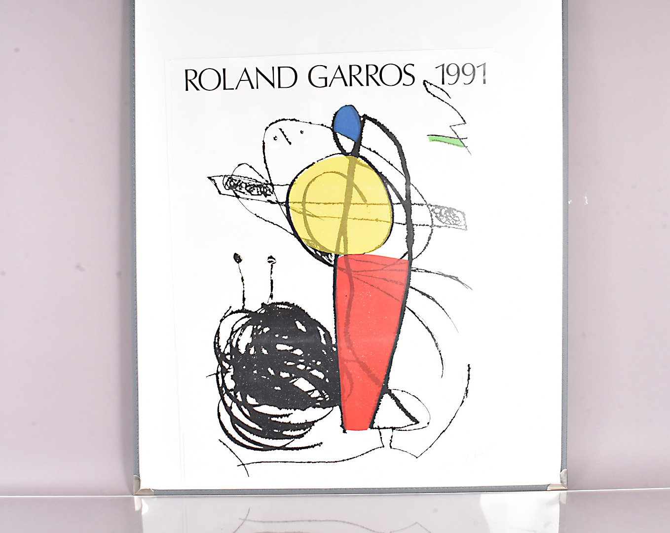 A pair of 1991 Roland Garros posters, both signed in pencil to the lower right (2)