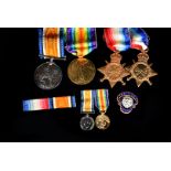 A WWI Army Ordnance Corps trio, awarded to Acting Sergeant Felix B Holmes, comprising Victory,