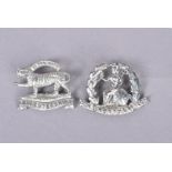 Volunteer Battalions, two badges, including Leicestershire Regiment 1st Volunteer Battalion,