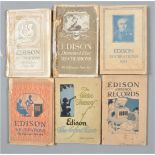 Edison Record Catalogues, Diamond Disc Re-Creations, one with Mrs T A Edison, Llewellyn Park typed