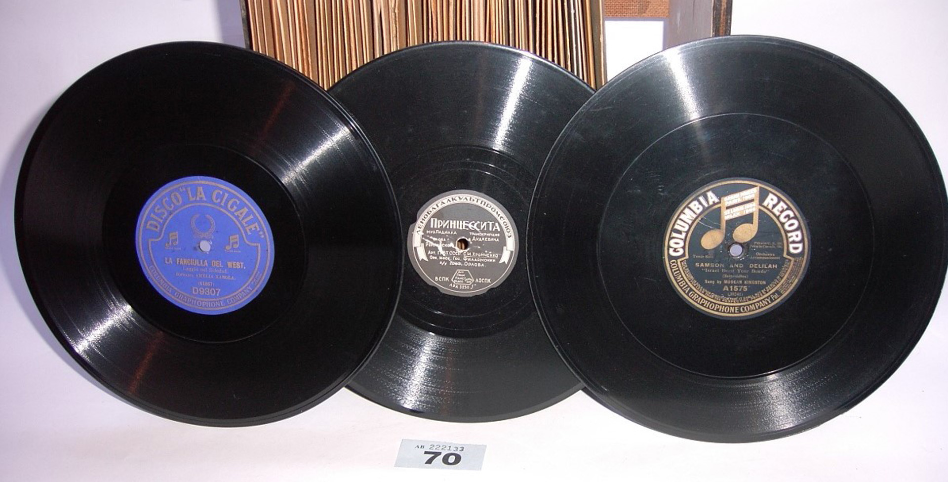 Twenty-eight 10-inch vocal records, by Karola (4), Kartin, Katkins (2), Kaufmann, Kazantseva,