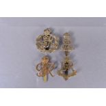 Military Provost Staff Corps, four badges, including an Edward VII brass example with Marples &