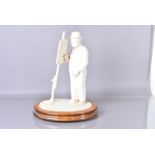 A Limited Edition resin figure of Winston Churchill painting by Anthony Leonard, 22/1500,