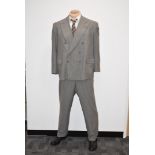 Winston Churchill's Suit, a 1950's grey pinstripe double breasted suit, by Austin Reed, with maker's