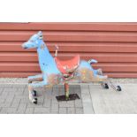 A 1970s Fairground fibreglass deer, from a child's Merry Go Round Fairground ride, AF