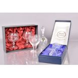 Glassware, three cased Commemorative glassware items, to includes Webb Corbett Toasting glass, a