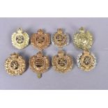 Royal Engineers (RE), eight badges, comprising examples from various monarchs, including Victoria,
