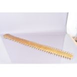 A large Sawfish Rostrum, with 64 teeth, approx. 119cm long, sold with A10 Cites Certificate, No.