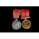 Two Police Medal, awarded to PS F Cursons, comprising the Metropolitan Police Coronation 1902 and